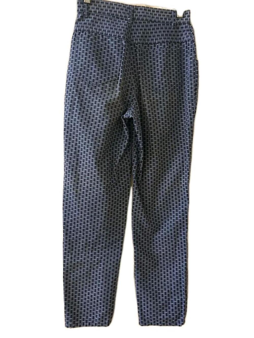 Vintage Espirit Geometric Pattern Blue Pants Girls Teen Size 10